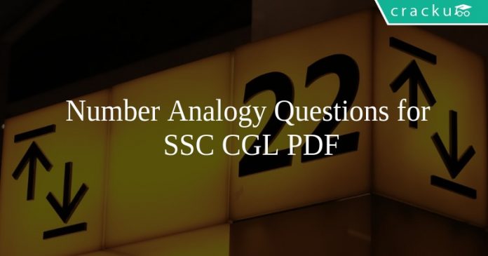 Number Analogy Questions for SSC CGL PDF