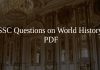 SSC Questions on World History PDF