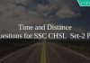 time and distance questions for SSC CHSL Set-2