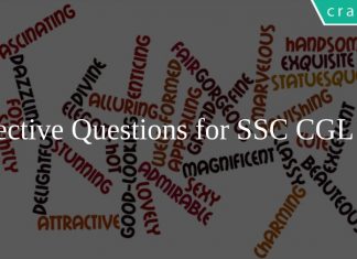 Adjective Questions for SSC CGL PDF
