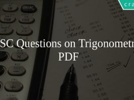 SSC Questions on Trigonometry PDF
