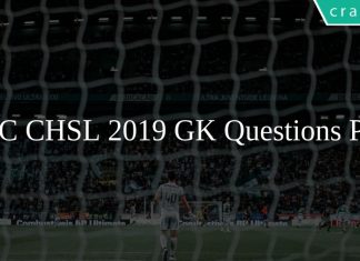 SSC CHSL 2019 GK Questions PDF