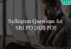Syllogism Questions for SBI PO 2020 PDF