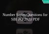 Number Series Questions for SBI PO 2020 PDF