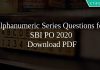 Alphanumeric Series Questions for SBI PO 2020 PDF