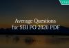 Average Questions for SBI PO 2020 PDF