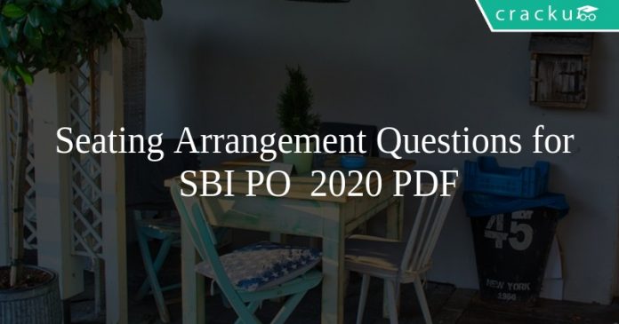 Seating Arrangement Questions for SBI PO 2020 PDF