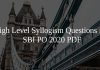 High Level Syllogism Questions for SBI PO 2020 PDF