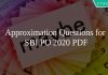 Approximation Questions for SBI PO 2020 PDF