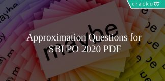 Approximation Questions for SBI PO 2020 PDF