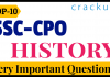 SSC CPO History Questions