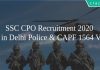 SSC CPO Recruitment 2020