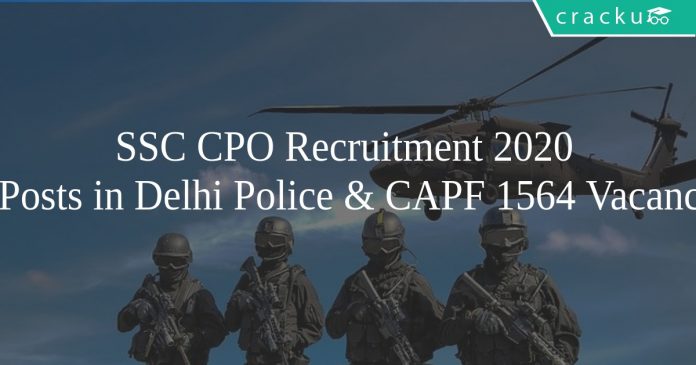 SSC CPO Recruitment 2020