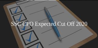 SSC CPO Expected Cut Off 2020