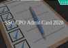 SSC CPO Admit Card 2020