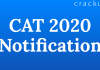 CAT 2020 Notification