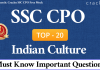 Indian Culture Questions for SSC CPO