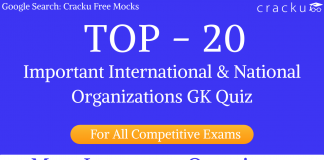 International & National Organizations GK Quiz PDF