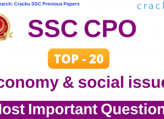 Top-20 SSC CPO Economics Questions Hindi PDF