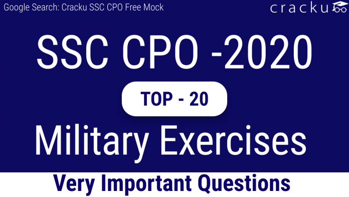SSC CPO Military Exercises Questions PDF