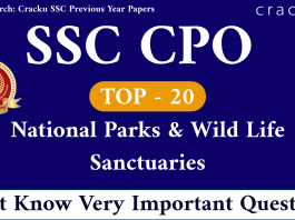 National Parks & Wild Life Sanctuaries Questions