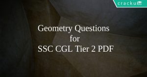 Geometry Questions for SSC CGL Tier 2 PDF