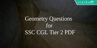 Geometry Questions for SSC CGL Tier 2 PDF