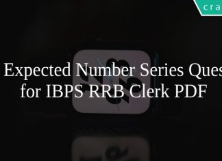 Most Expected Number Series Questions for IBPS RRB Clerk PDF