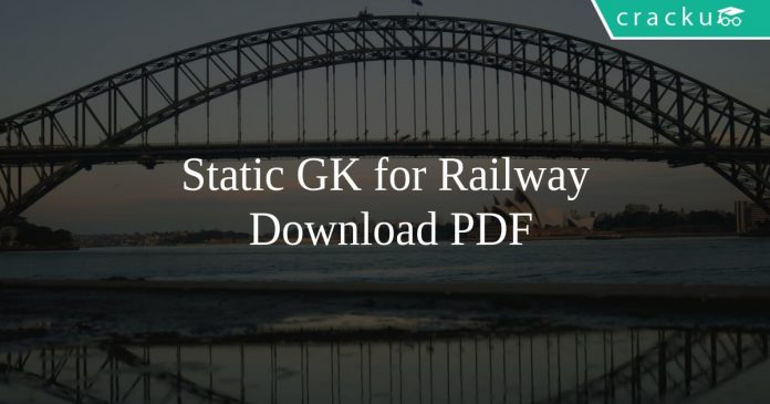 Static GK for Railway PDF
