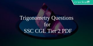Trigonometry Questions for SSC CGL Tier 2 PDF