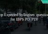 Top Expected Syllogism questions for IBPS PO PDF