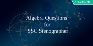 Algebra Questions for SSC Stenographer