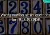 Wrong number series questions for IBPS PO PDF