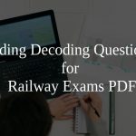 Coding Decoding Questions for Railway Exams PDF