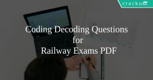 Coding Decoding Questions for Railway Exams PDF