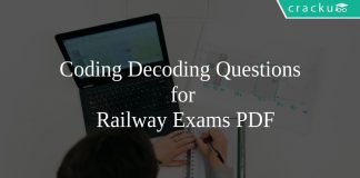 Coding Decoding Questions for Railway Exams PDF