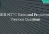 RRB NTPC Ratio and Proportion Previous Questions