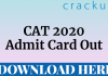 CAT 2020 Admit Card Download