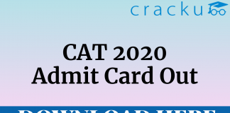 CAT 2020 Admit Card Download