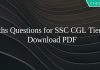 Maths Questions for SSC CGL Tier - 2 PDF