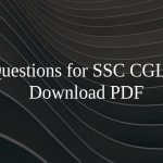 Maths Questions for SSC CGL Tier – 2 PDF