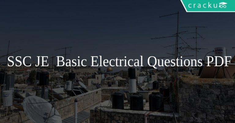 ssc-je-basic-electrical-questions-pdf-cracku