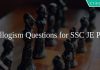 Syllogism Questions for SSC JE PDF