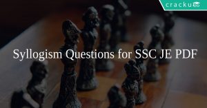 Syllogism Questions for SSC JE PDF