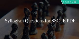 Syllogism Questions for SSC JE PDF