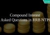 Compound Interest Asked Questions in RRB NTPC