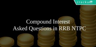 Compound Interest Asked Questions in RRB NTPC
