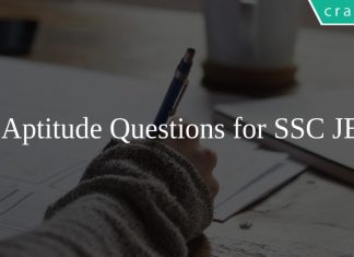 Aptitude Questions for SSC JE