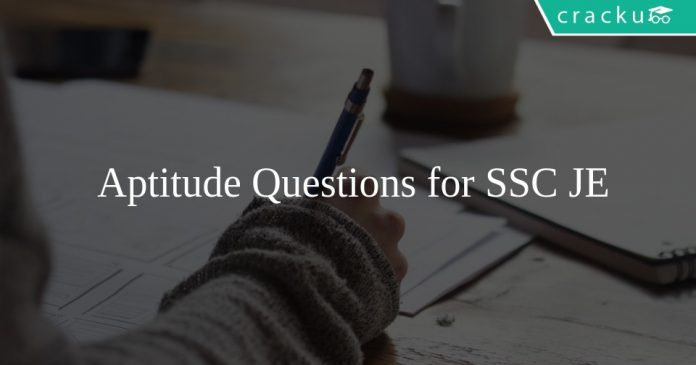 Aptitude Questions for SSC JE