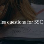 Analogies questions for SSC JE PDF